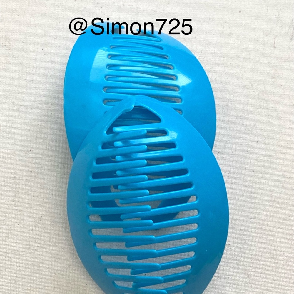 Vintage 80s 90s  Banana Interlocking Hair Combs